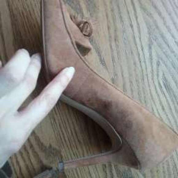 Ann Taylor Aiden Suede Tasseled Loafer Pump Size 7.5 Academia Old Money Office - Picture 6 of 16